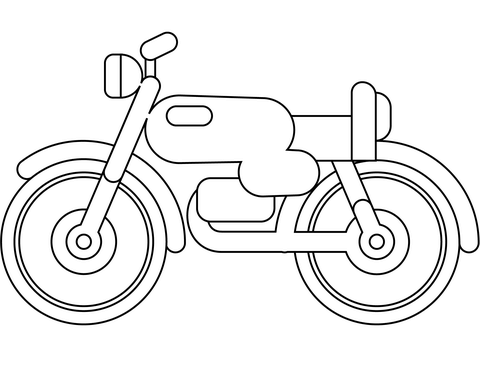 Motorcycle emoji coloring page free printable coloring pages