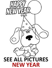 Disco ball coloring page happy new year