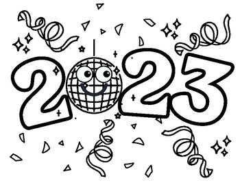 Disco ball coloring page tpt