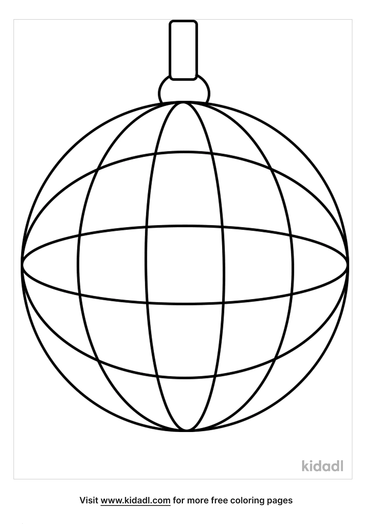 Free disco ball coloring page coloring page printables