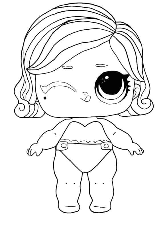 Lol surprise winter disco coloring pages lil glamour queen