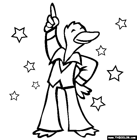 Disco duck coloring page free disco duck online coloring