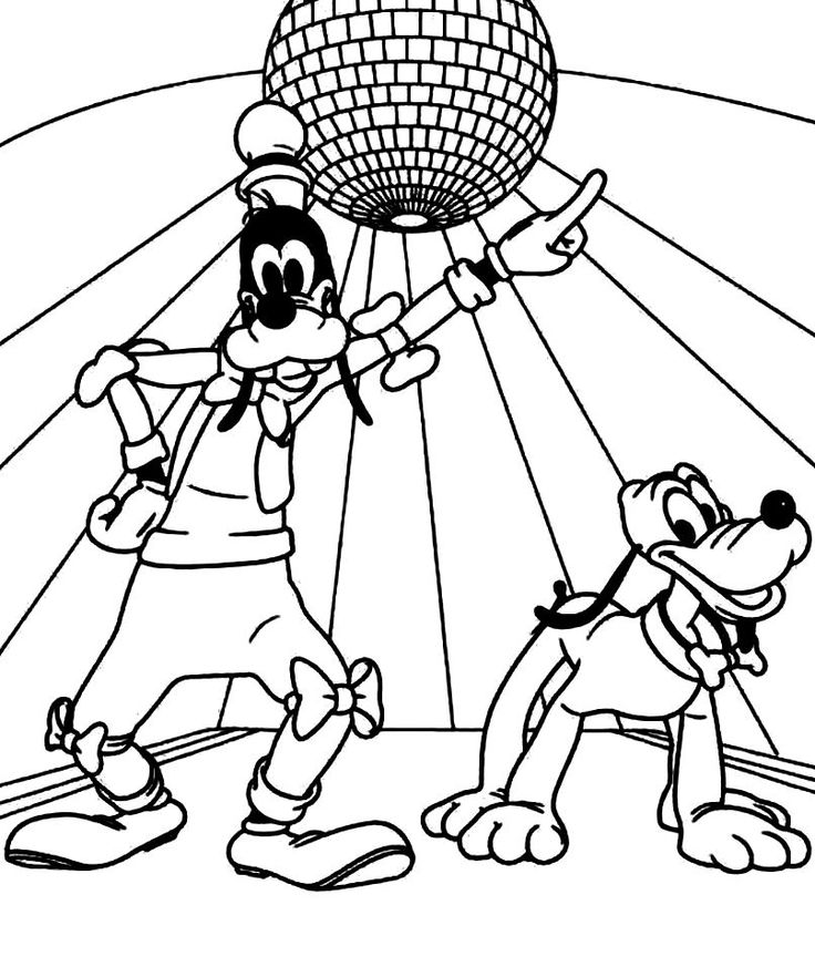 Goofy disney junior coloring pages sketch coloring page dance coloring pages disney coloring pages goofy disney