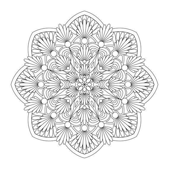 Pãginas para colorear mandala pãginas de libros para colorear descargas de mandala mandala imprimible diseão de mandala digital mandala madness serie libro