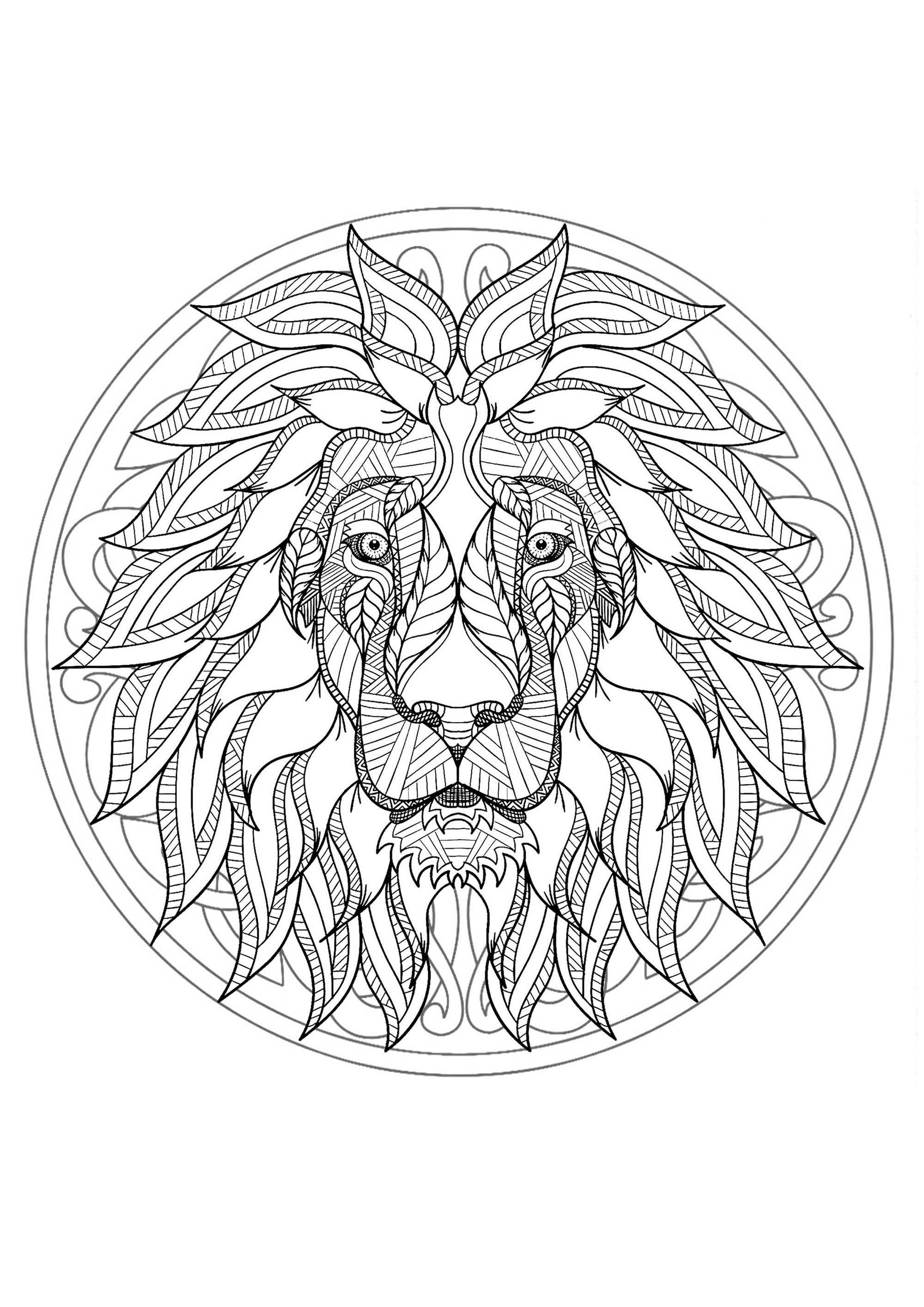 Dibujos para colorear gratis de mandalas para imprimir