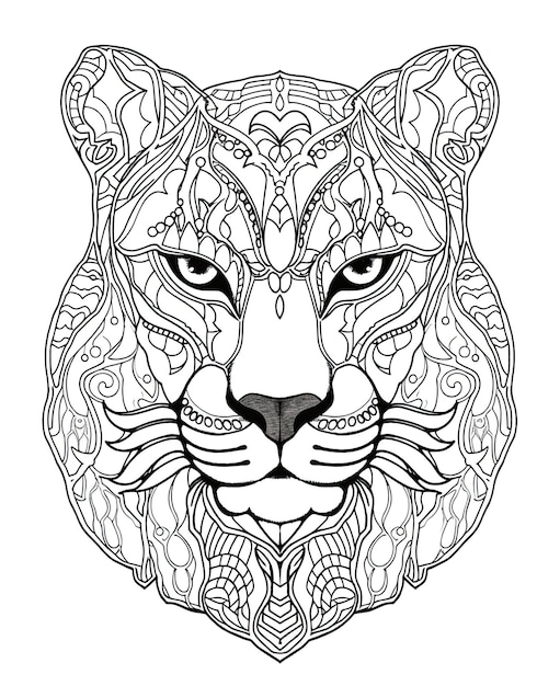 Mandalas para colorear para niãos y adultos foto premium