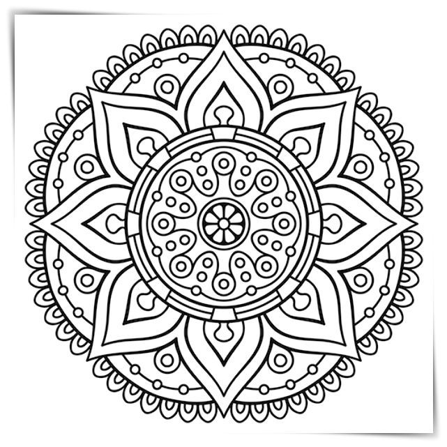 Los mãs lindos dibujos de mandalas para colorear y pintar a todo color imãgen prontâ mandalas para colorear pãginas para colorear de flor dibujos de pãjaro