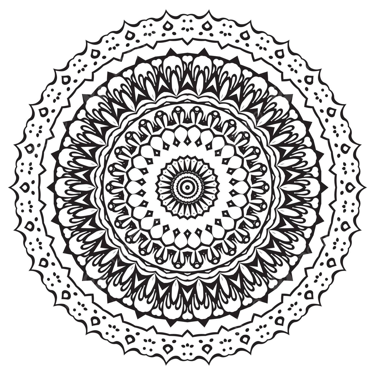 Dibujo de plantilla mandala para colorear decoraciãn y tatuaje tilo ãtnico dibujado a mano vector png dibujos dibujo del tatuaje hombre dibujando dibujo de anillo png y vector para dcargar gratis