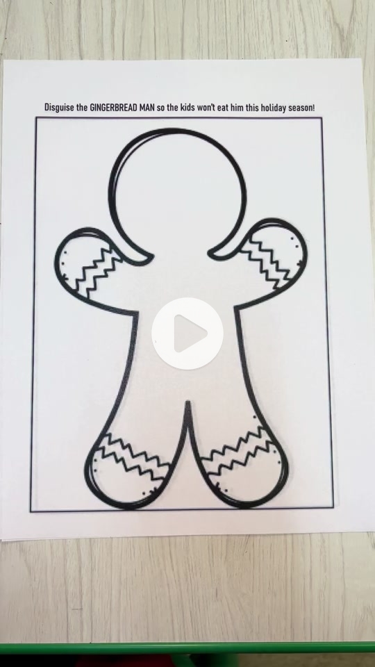 Disguise paper gingerbread man decorating ideas spiderman