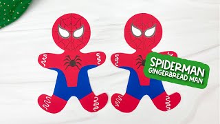 Spideran gingerbread an craft for kids
