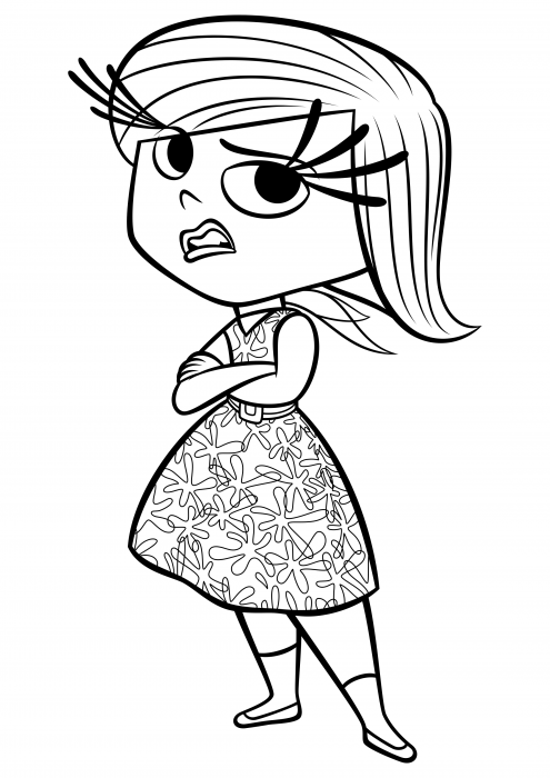 Disgust coloring pages puzzle coloring pages