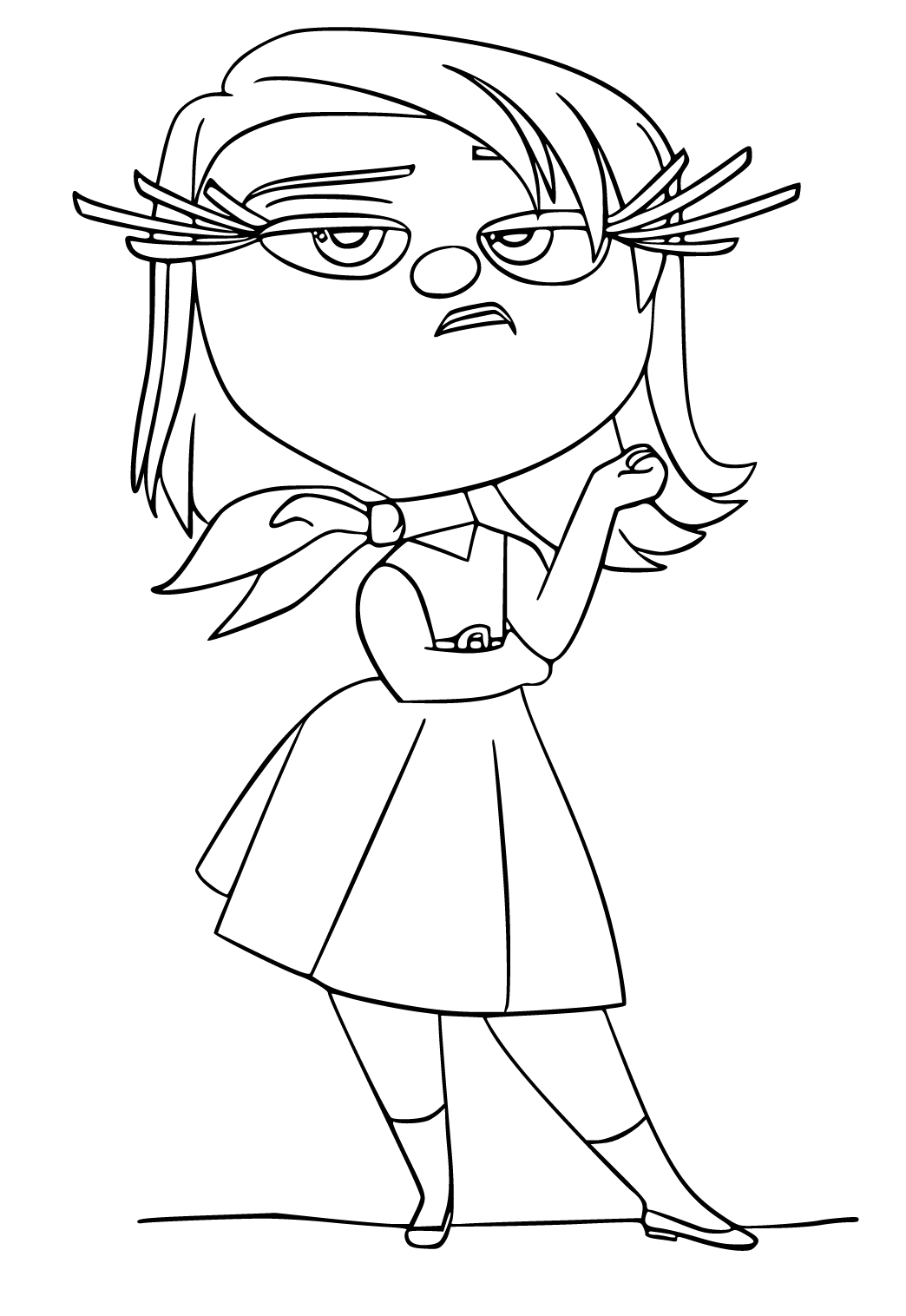 Free printable inside out doubt coloring page for adults and kids