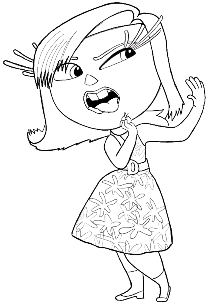 How to draw disgust from inside out with easy step by step drawing tutorial