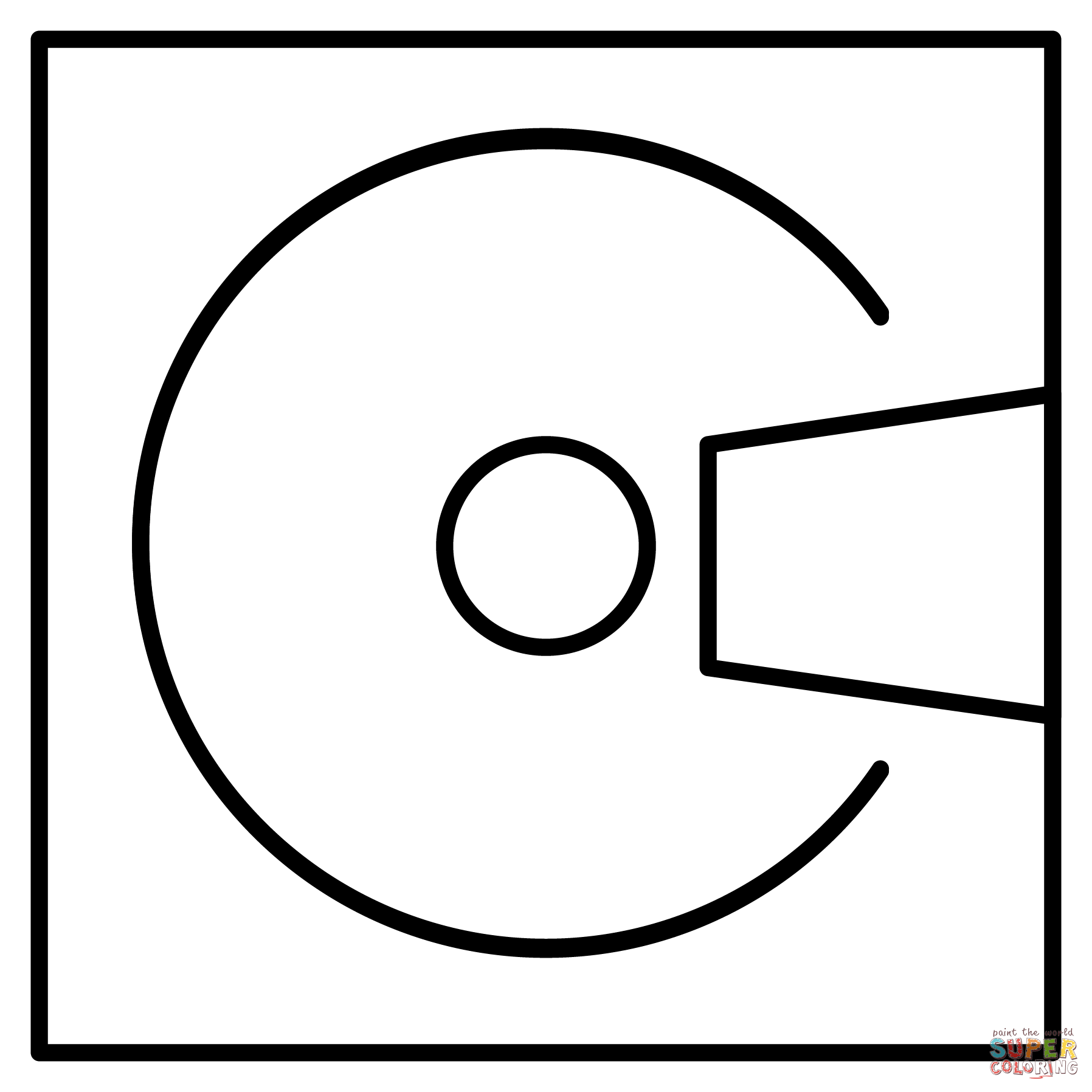 Puter disk emoji coloring page free printable coloring pages