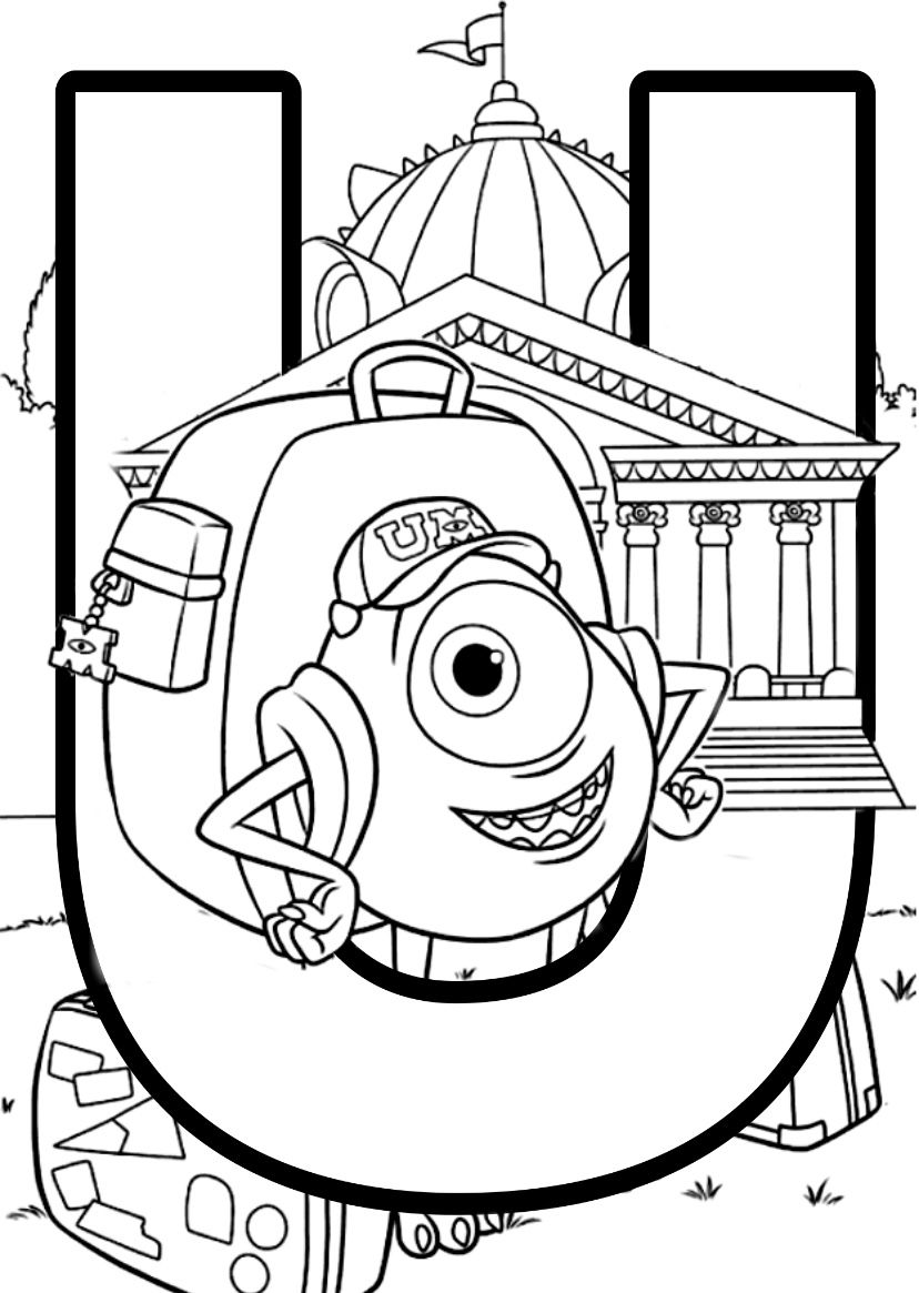 Disney pixar alphabet colouring pages disney alphabet alphabet coloring pages disney coloring pages printables