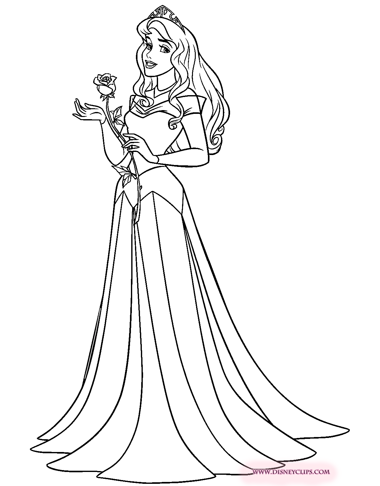 Sleeping beauty coloring pages