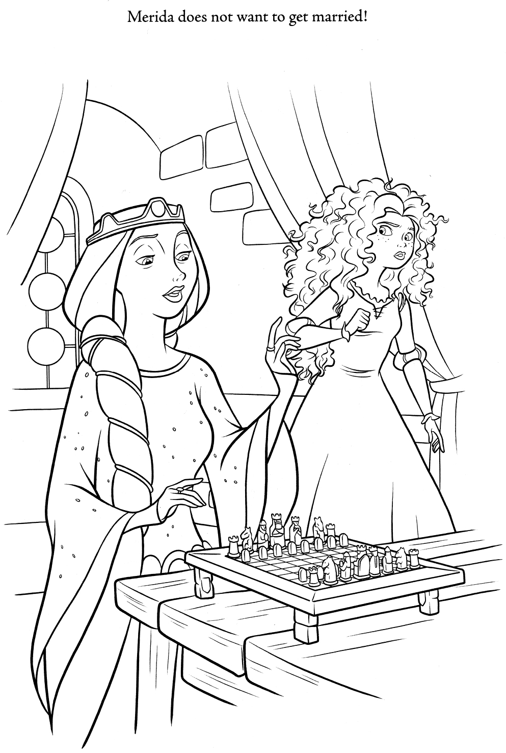 Brave coloring pages
