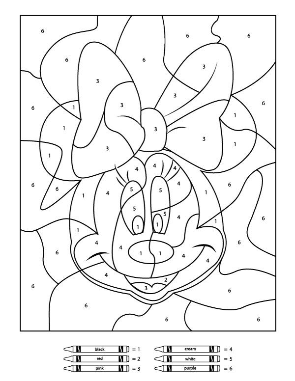 Free disney color by number printables for kids disney coloring sheets disney coloring pages free coloring pages