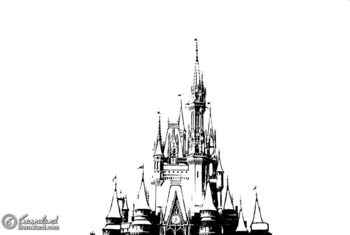 Coloring page cinderella castle