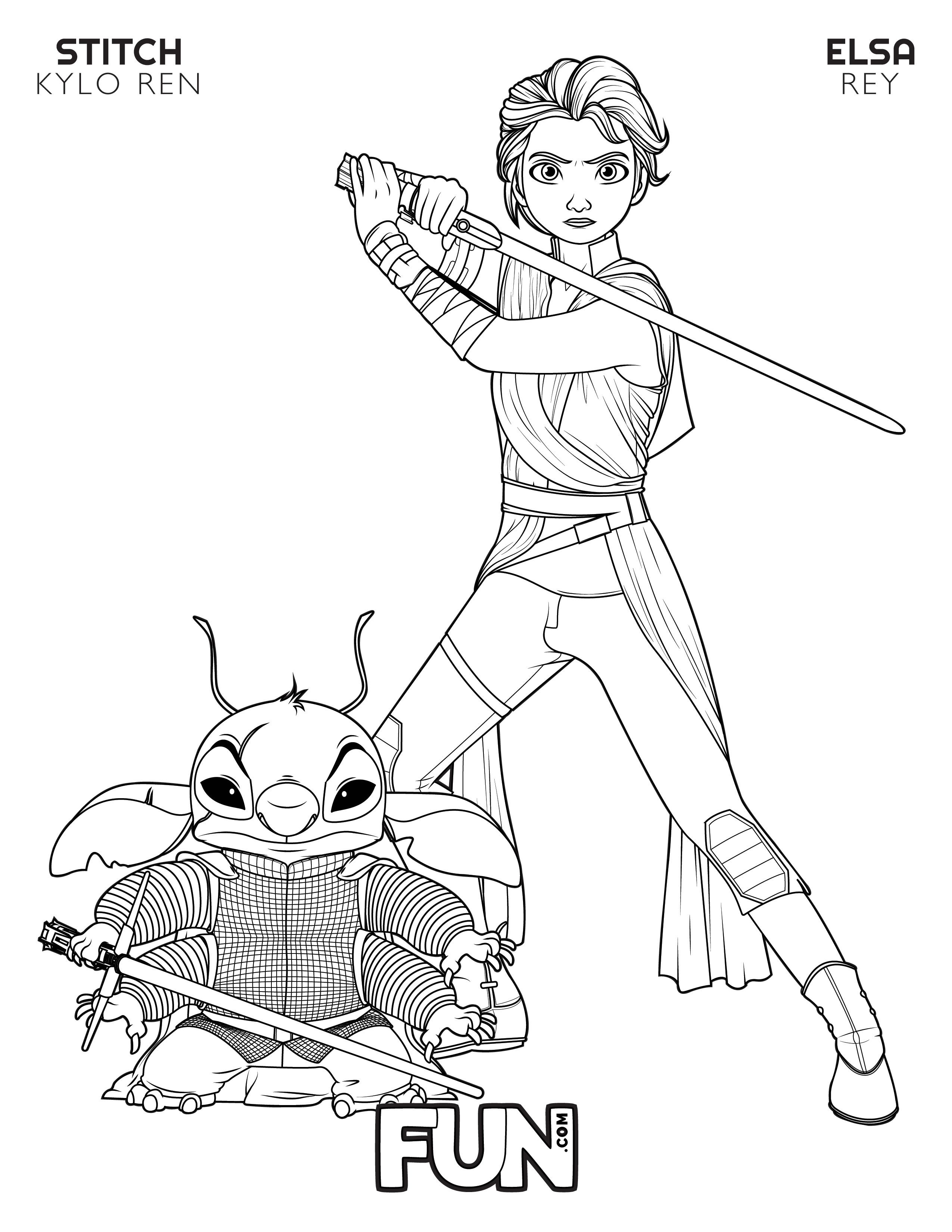 Feel the magic with these mashup disney coloring pages printables