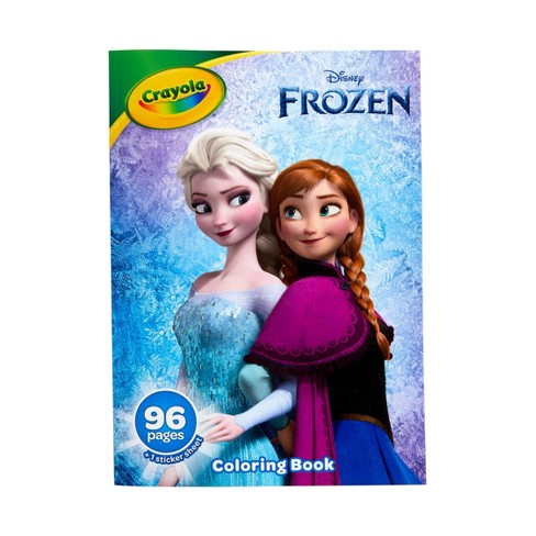 Crayola pg disney frozen coloring book with sticker sheet