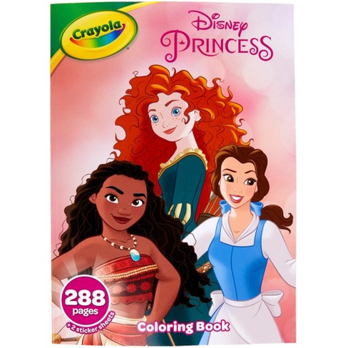 Crayola pg disney princess coloring book with sticker sheets