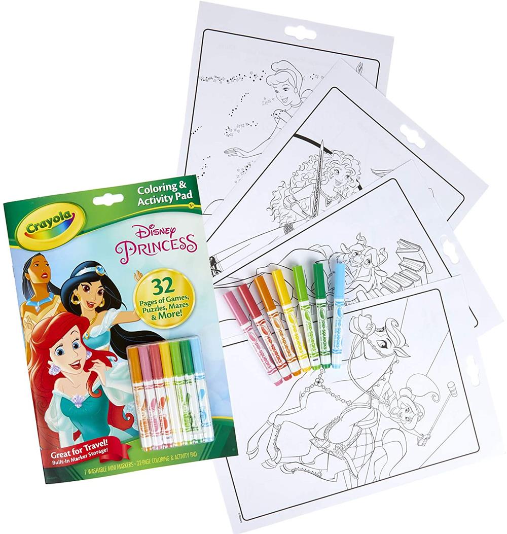 Crayola disney princess color activity book coloring pages m â sd kids