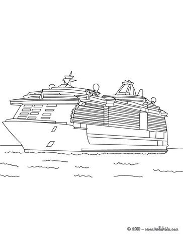 Boat coloring pages