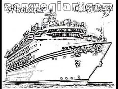 Coloringbuddymike cruise ships coloring pages