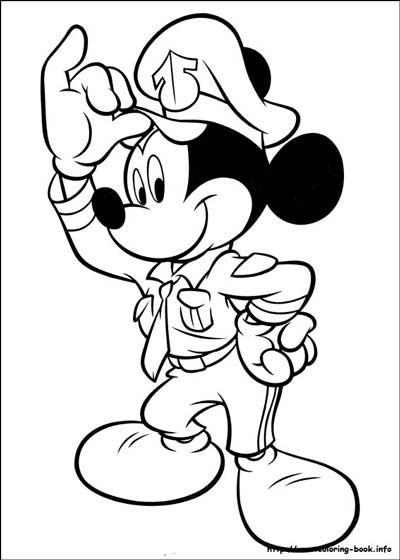 Mickey mouse coloring pages