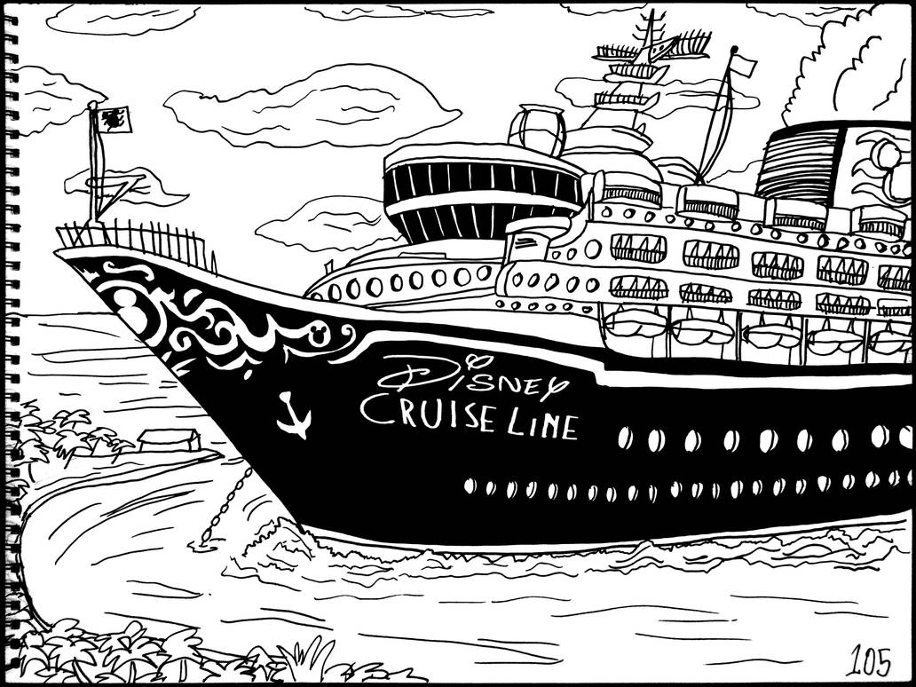 Disney cruise line by averagejoeartwork on