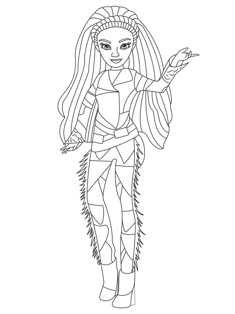 Descendants coloring pages