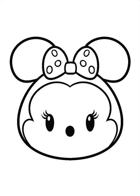 Tsum tsum para colorear colorear disney dibujos para colorear faciles