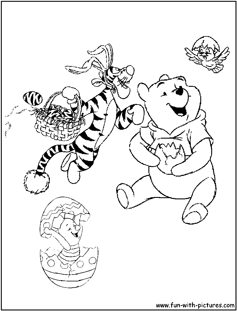 Disney easter coloring pages