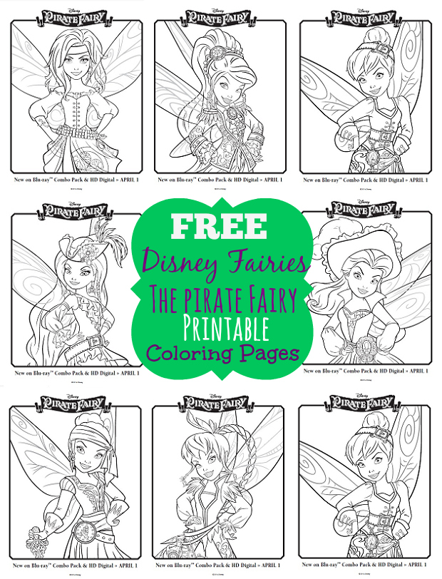 One savvy mom â nyc area mom blog disney pirate fairy free printable coloring pages