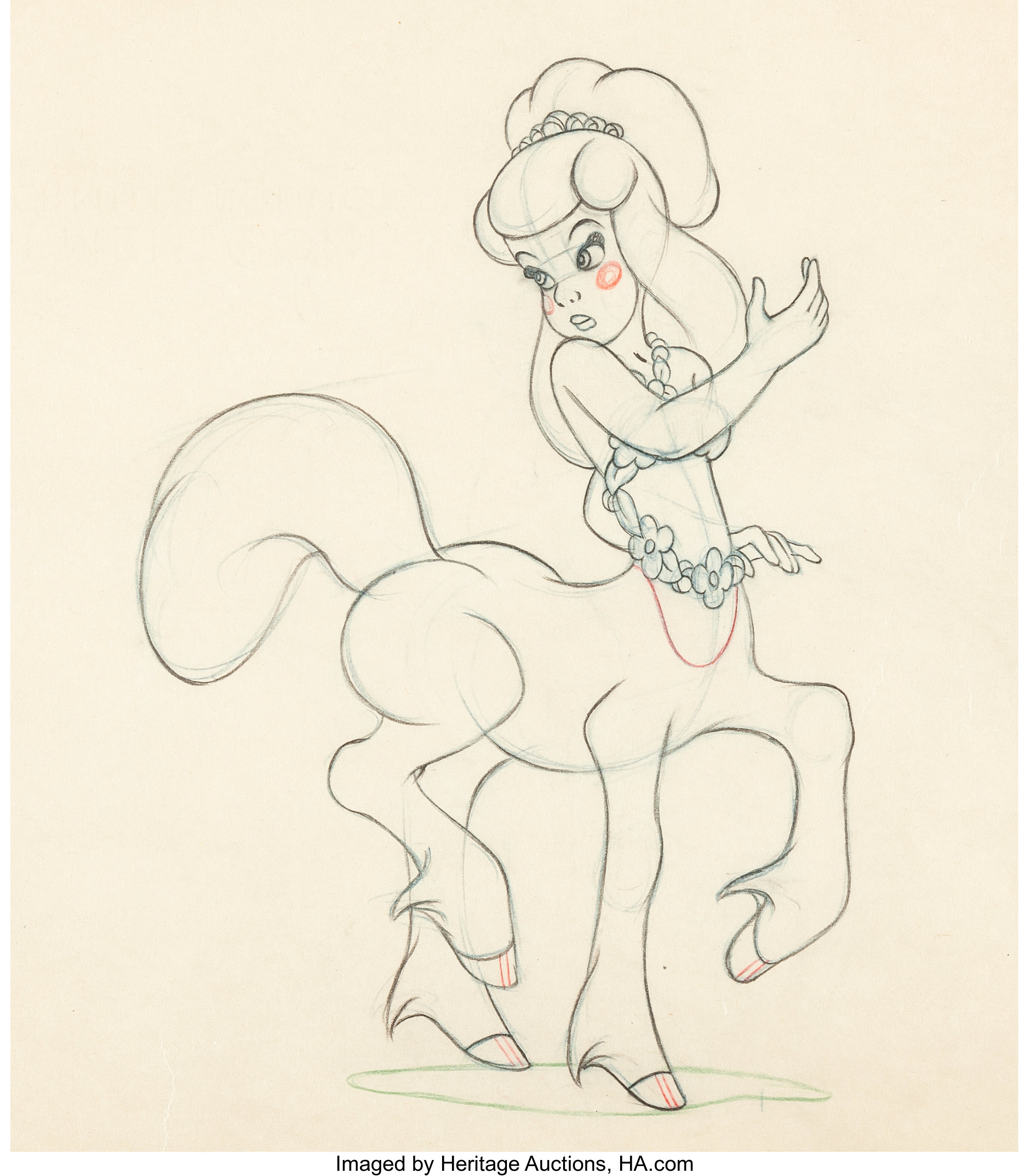 Fantasia pastoral symphony melinda animation drawing walt lot heritage auctions