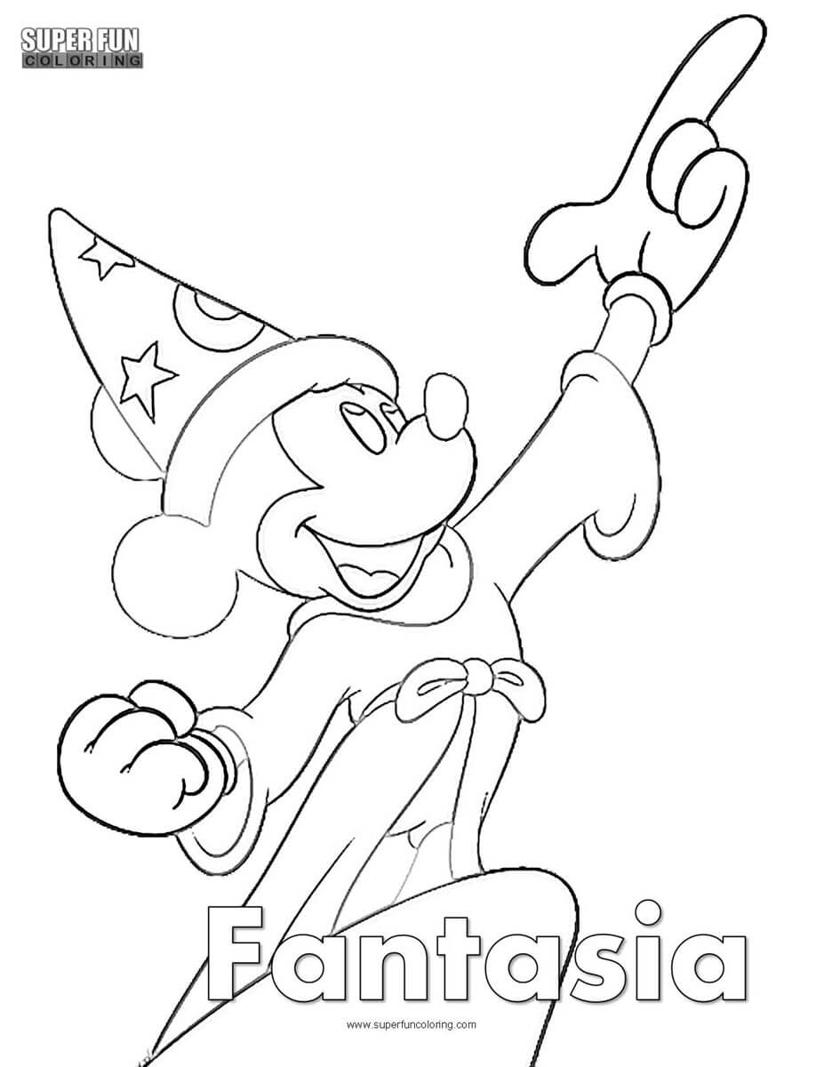 Fantasia coloring page