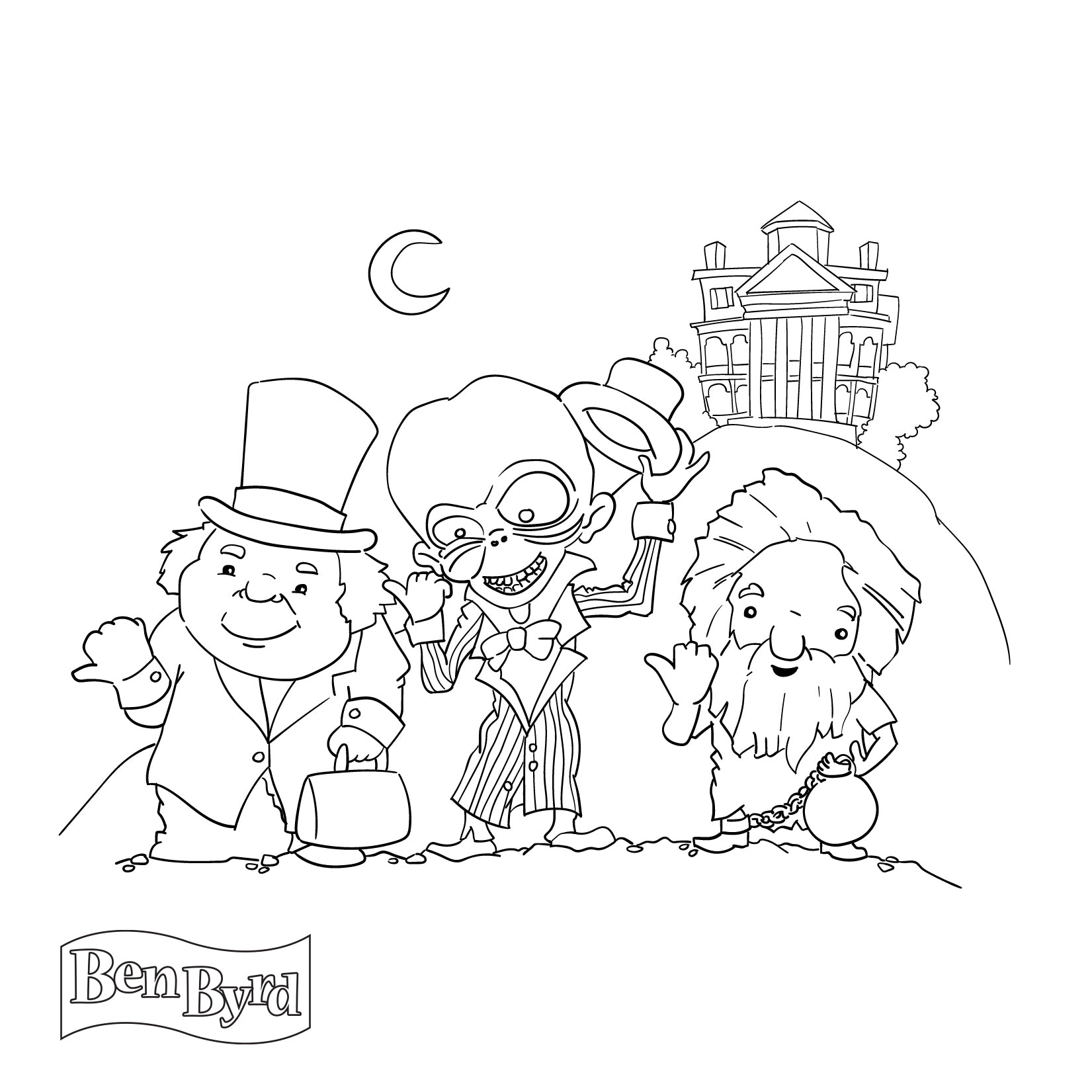 Free coloring pages â ben byrd