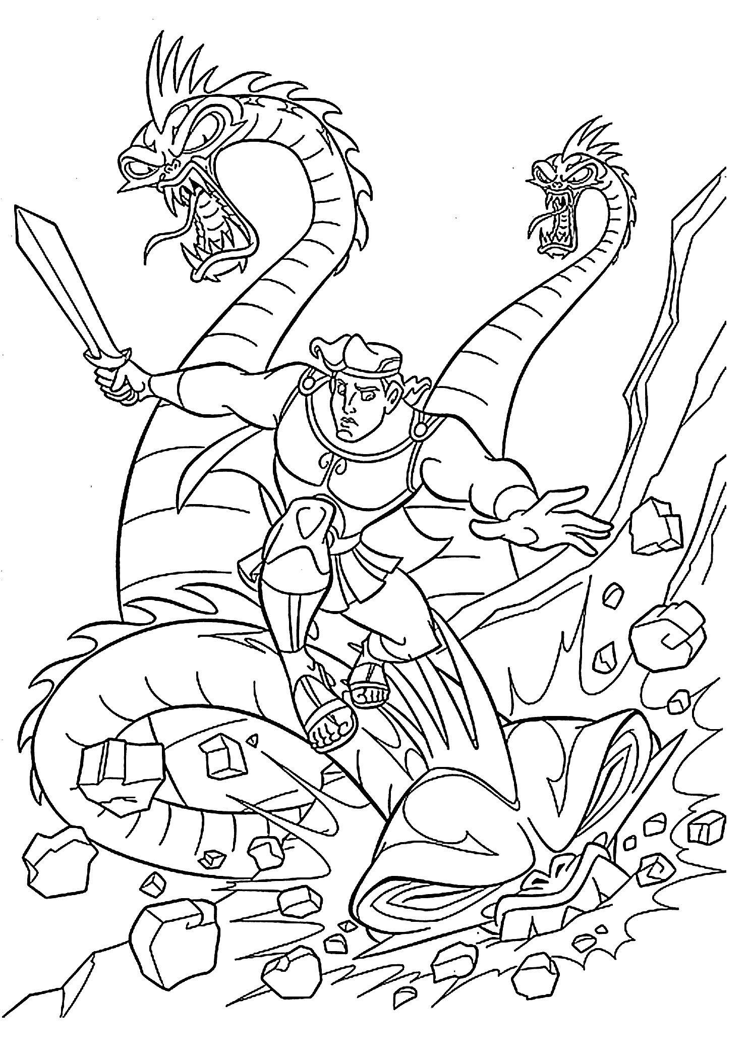 Hercules and dragon coloring pages for kids printable free dragon coloring page disney princess coloring pages disney coloring pages