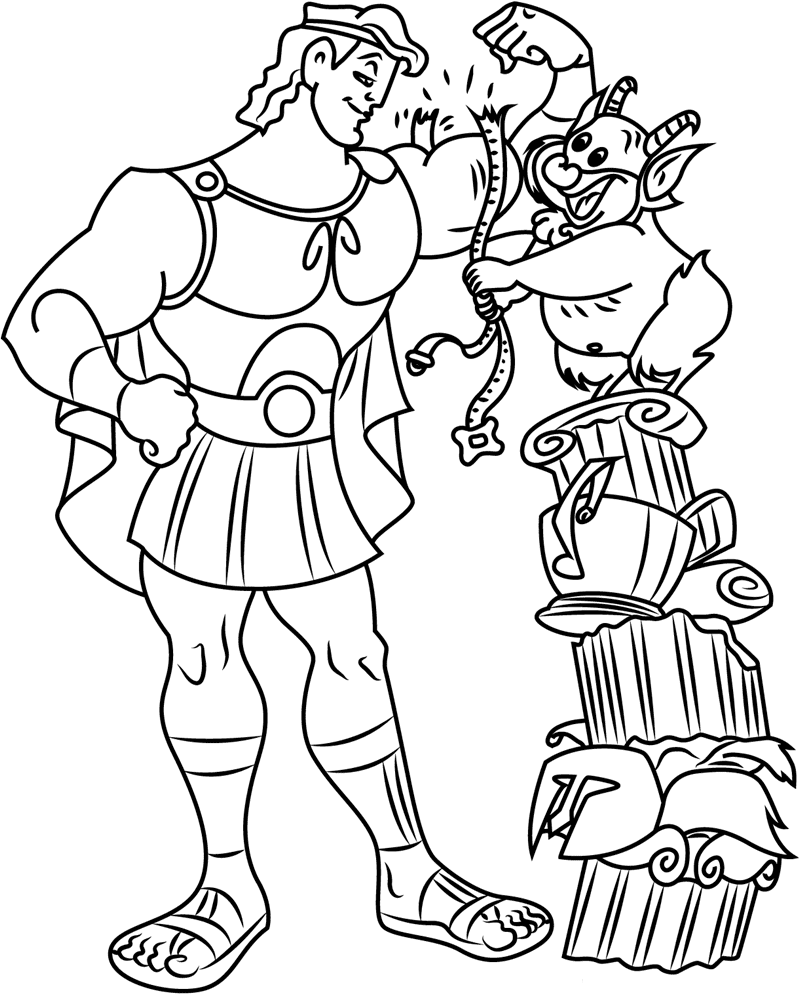 Hercules coloring pages printable for free download