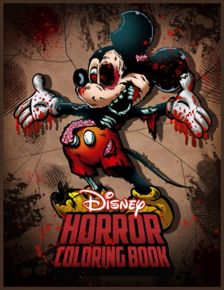 Horror coloring book horror adult coloring book for adults great gift for everyone who is true fans ehlers angela books