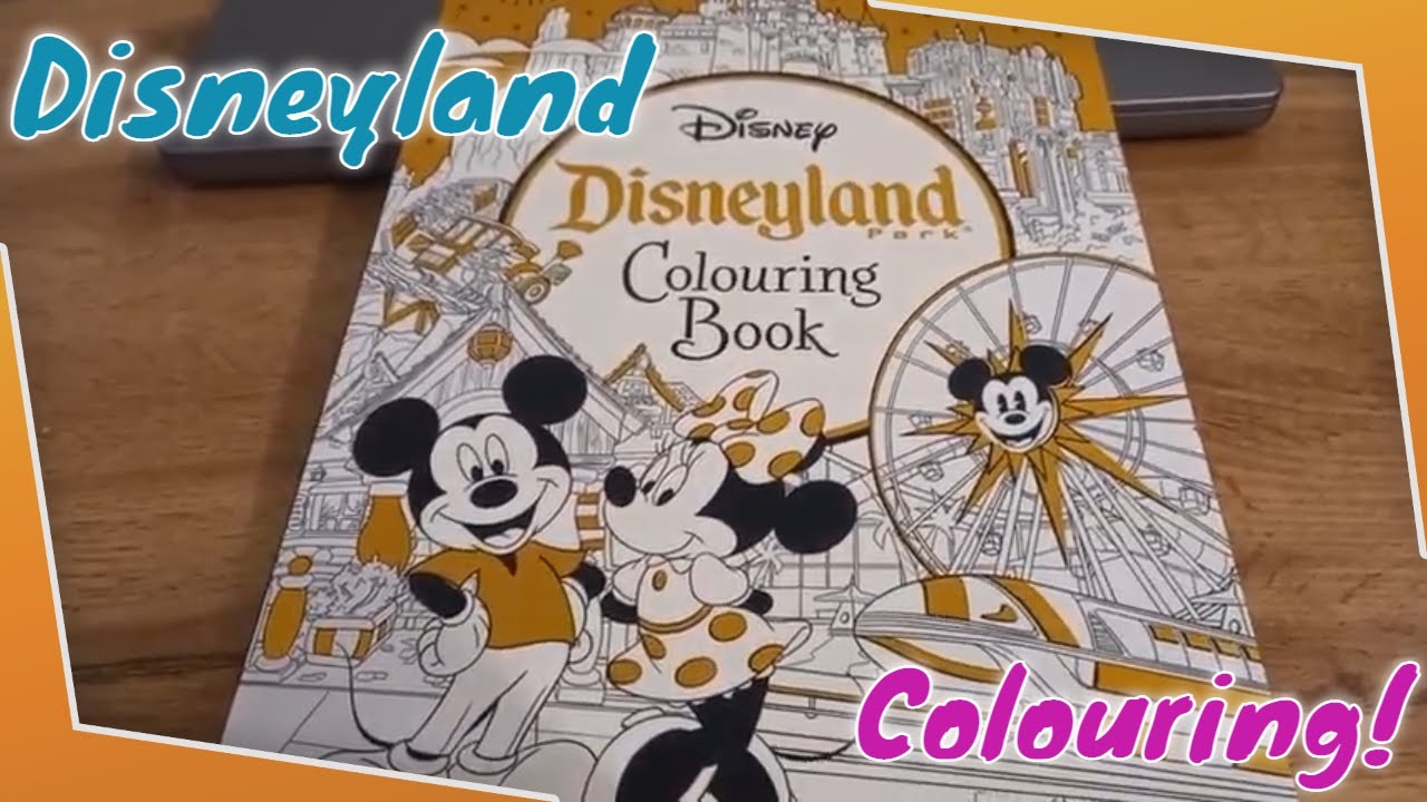 Disneys disneyland colouring book flip