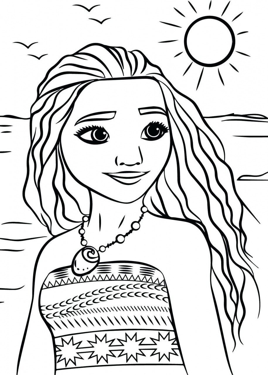 Excellent picture of moana coloring pages pdf