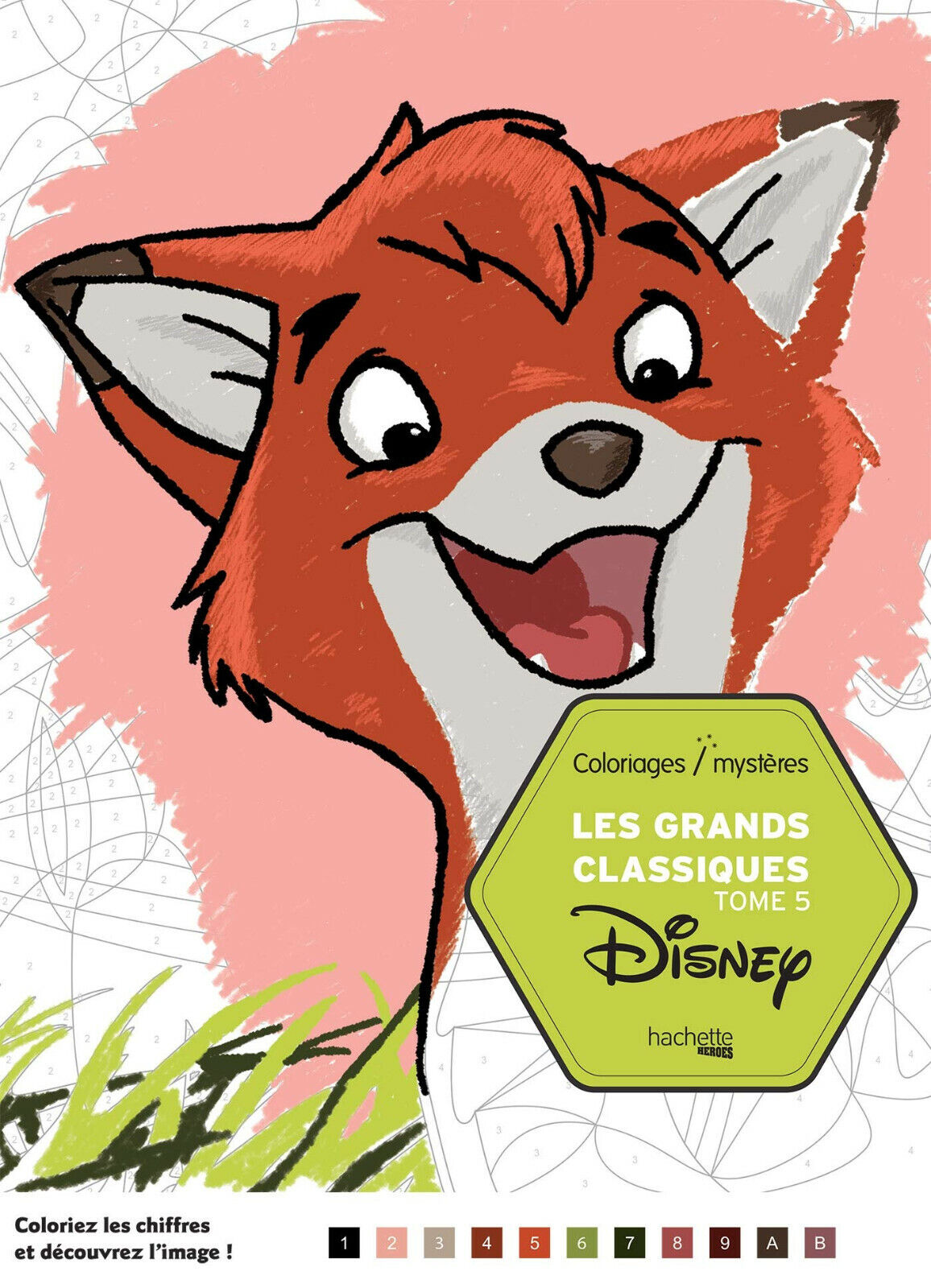 Disney favorites adult louring book french lour by number mystery