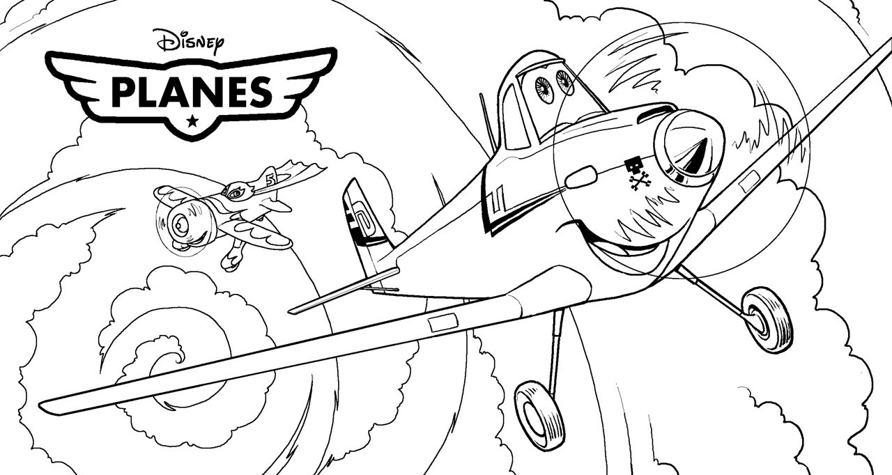 Planes coloring pages