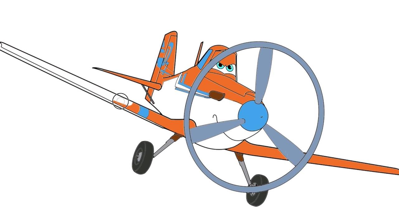 Disney planes coloring page