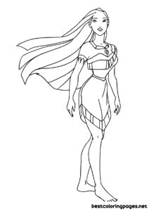 Pocahontas coloring pages