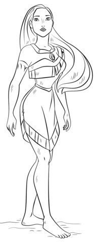 Pocahontas coloring pages free coloring pages