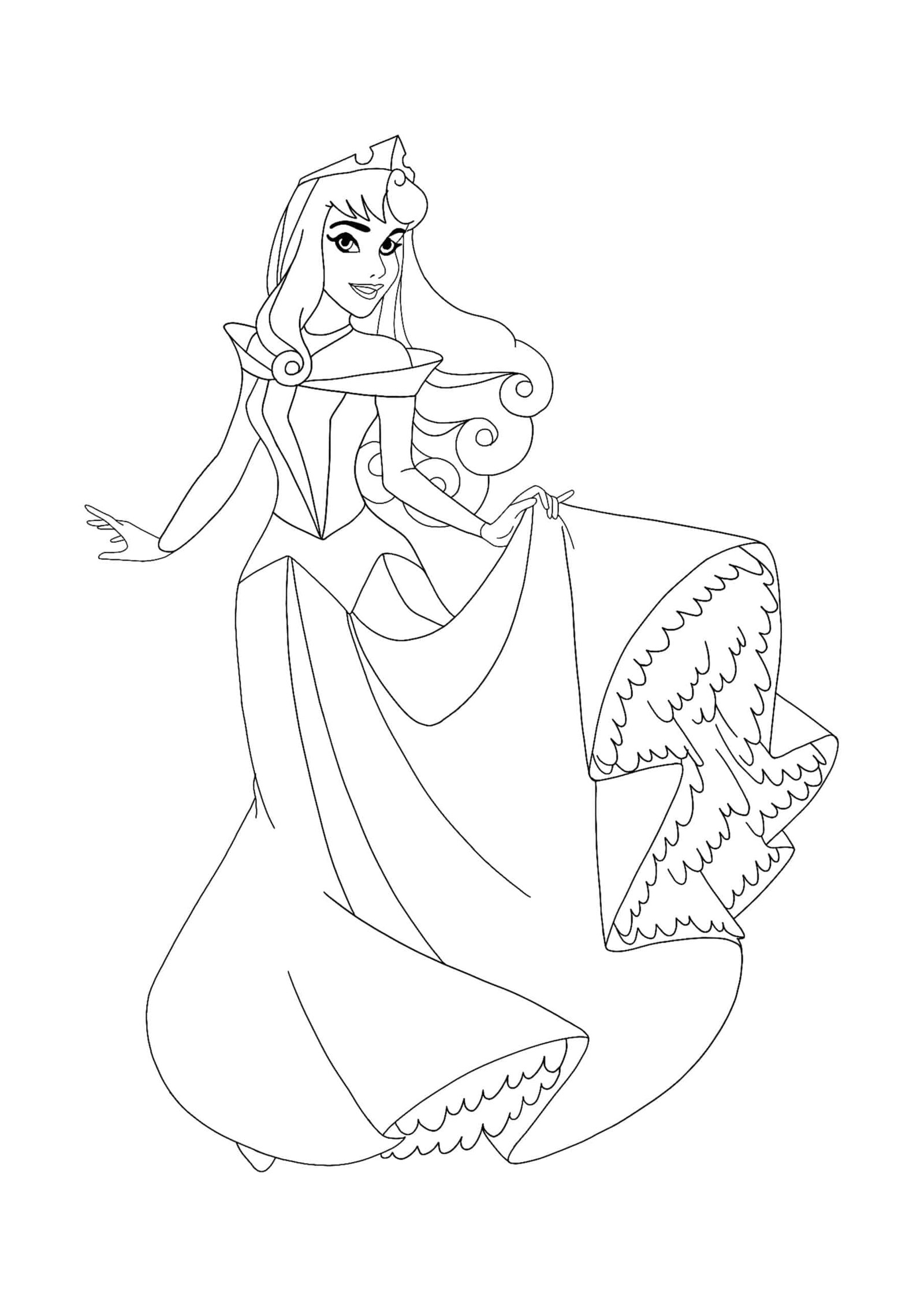 Disney princess aurora coloring pages