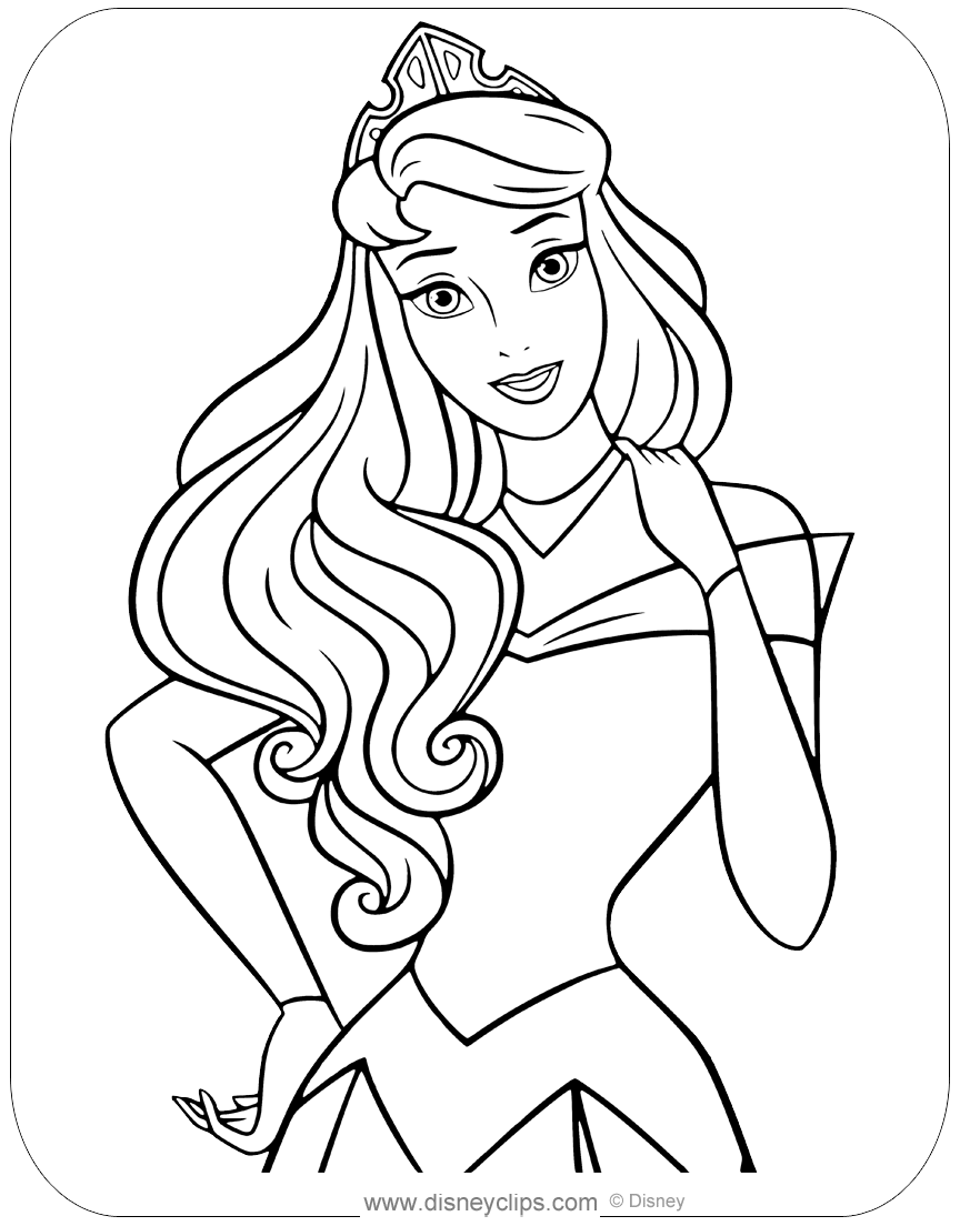 Sleeping beauty coloring pages